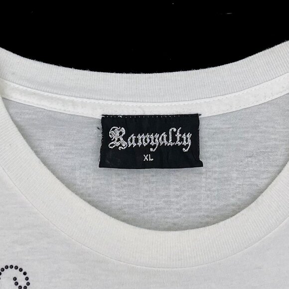 Rawyalty Couture Y2K Rhinestone Stud Roman Soldier Design USA Mens XL X-Large - Picture 5 of 7